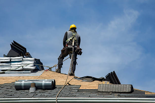 Professional Gutter Installation technician working in Stanfordville, NY